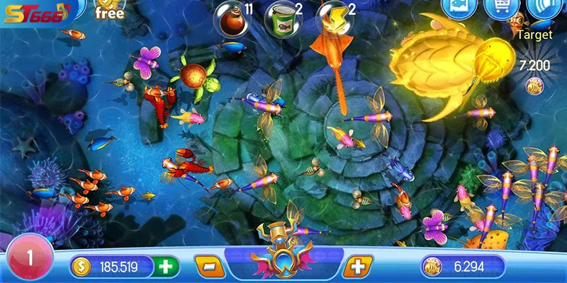 Giao diện game bắn cá Xu Vàng tại ST666